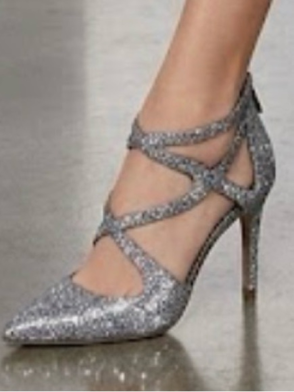 MICHAEL Michael Kors Dorothy Flex Glitter Chain-Mesh Pump.